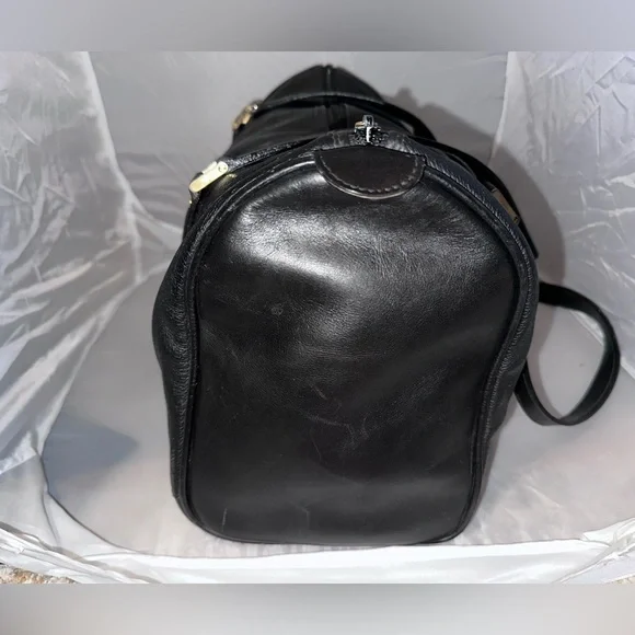 Vintage Gucci Black Leather Boston Bag - Picture 6 of 9